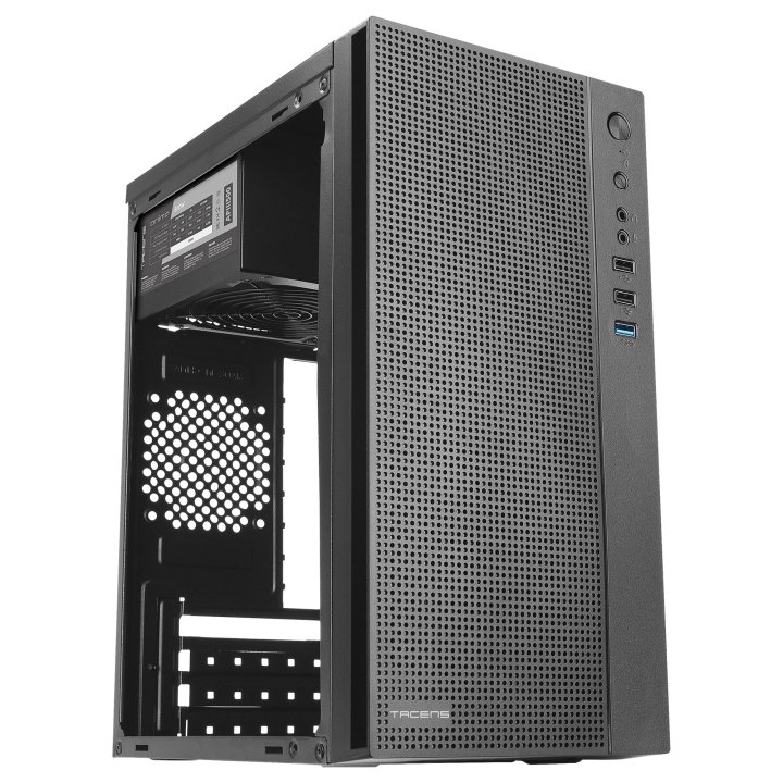 Caja Microatx Tacens Anima Ac5 Usb3.0 Usb2.0 Frontal Mesh Black Con Fuente De Alimentacion 500w Apiii500si 85% De Eficiencia
