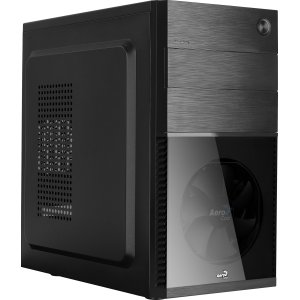 Caja Microatx Aerocool Cs-105 Ventilador Frontal Negro 1xusb3.0+1xusb2.0 Vga Hasta 240mm Color Negro Sin Fuente