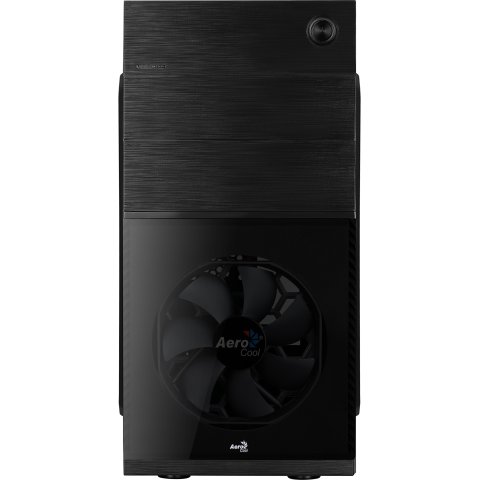 Caja Microatx Aerocool Cs-105 Ventilador Frontal Negro 1xusb3.0+1xusb2.0 Vga Hasta 240mm Color Negro Sin Fuente