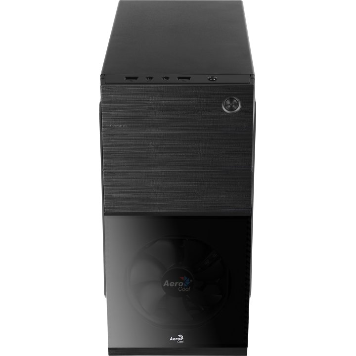 Caja Microatx Aerocool Cs-105 Ventilador Frontal Negro 1xusb3.0+1xusb2.0 Vga Hasta 240mm Color Negro Sin Fuente