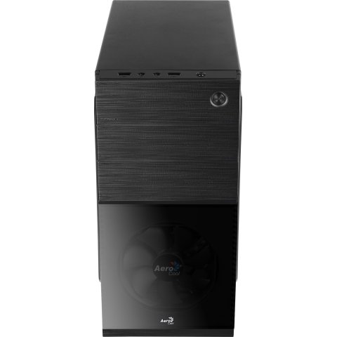Caja Microatx Aerocool Cs-105 Ventilador Frontal Negro 1xusb3.0+1xusb2.0 Vga Hasta 240mm Color Negro Sin Fuente