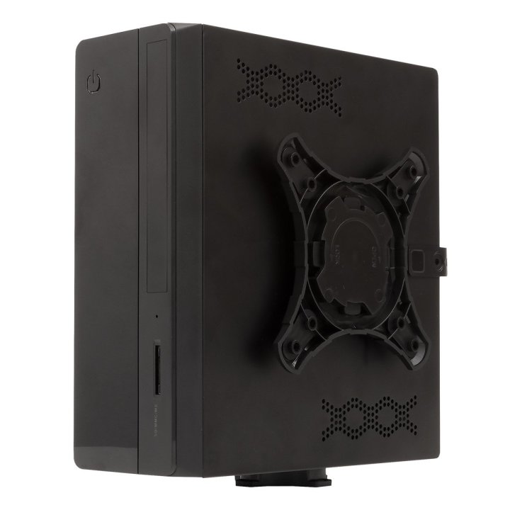 Caja Itx Unykach Uk1007 Uso En Posicion Horicontal O Vertical, Incluye Soporte Vesa Para Colgar Usb 3.0 + 2.0 Card Reader Inc