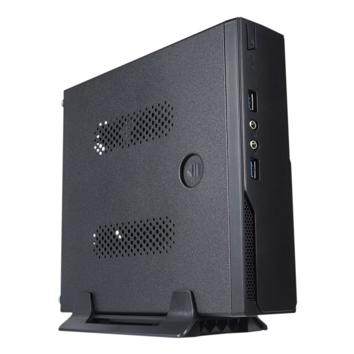 Caja Itx Unykach Uk1003 Uso En Posicion Horizontal O Vertical, Incluye Soporte Vesa Para Colgar Usb 3.0 Fuente Externa 60w Pc