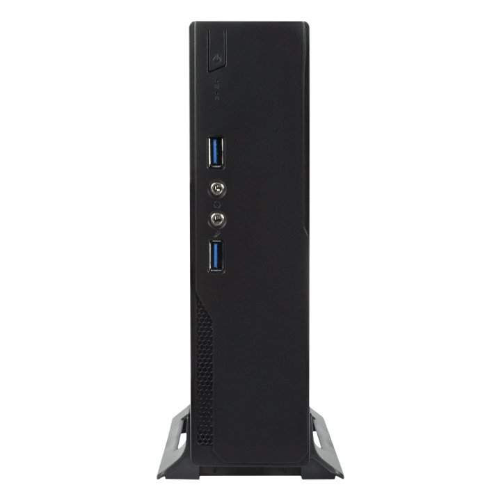 Caja Itx Unykach Uk1003 Uso En Posicion Horizontal O Vertical, Incluye Soporte Vesa Para Colgar Usb 3.0 Fuente Externa 60w Pc