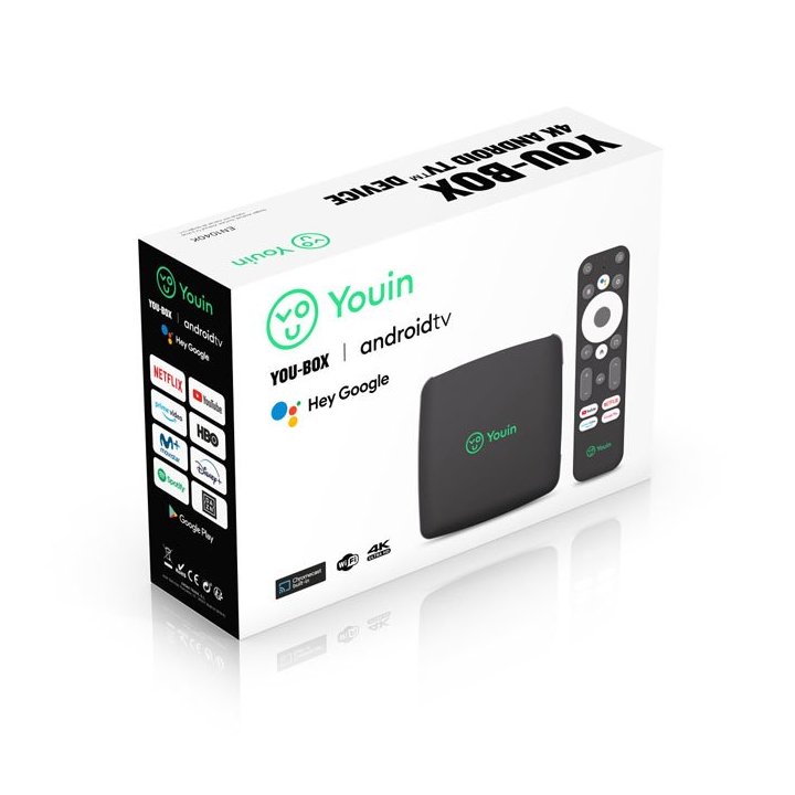 Receptor You-box Youin Android Tv 10.0 8gb Rom Usb 3.0 Ethernet