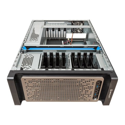 Caja Rack 19" Unykach Uk80.40.630 4u Admite 4 Gpus 8 Bahias 3.5" Y 2 De 2.5" 2xusb 3.0 1x Usb-c 3.1 Atx