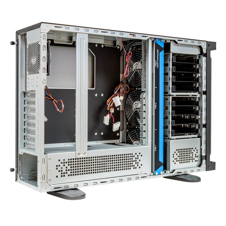 Caja Rack 19" Unykach Uk80.40.630 4u Admite 4 Gpus 8 Bahias 3.5" Y 2 De 2.5" 2xusb 3.0 1x Usb-c 3.1 Atx