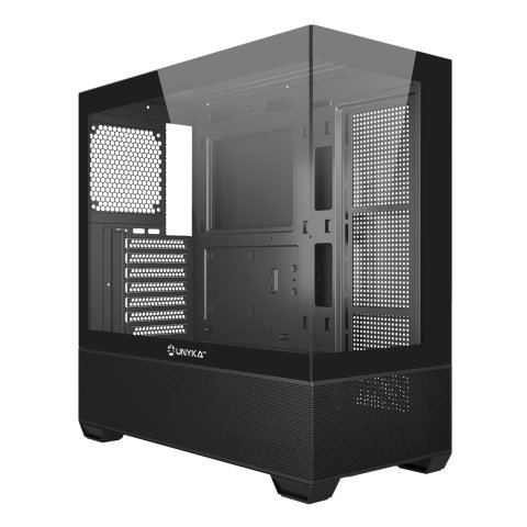 Caja Atx Unyka Revelat Gaming Black 2usb3,0 1usb-c Gen2