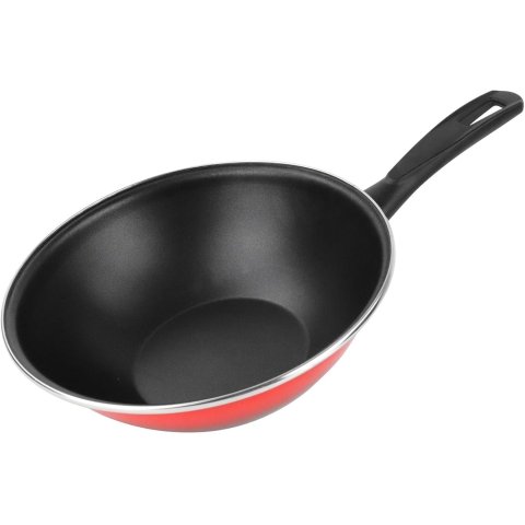 Sarten Wok Magefesa K2 Rojo 20 Acero Antiadherente Todo Tipo Cocinas Apta Lavavajillas