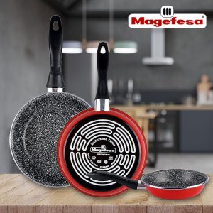 Sarten Magefesa K2 Rojo 20-24-28 Lote Acero Antiadherente... 2