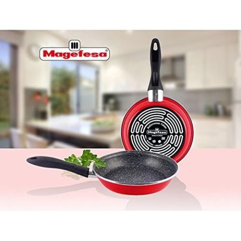 Sarten Magefesa K2 Rojo 20-24 Lote Acero...