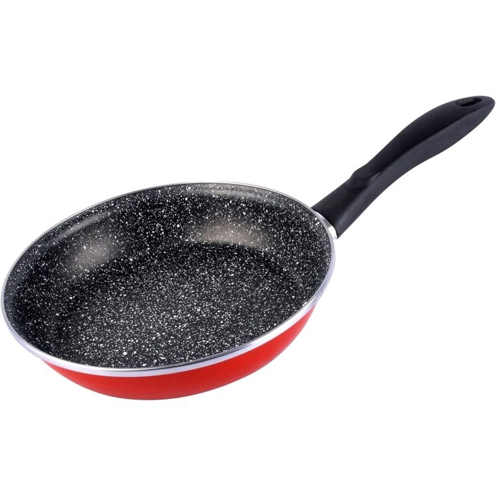 Sarten Magefesa K2 Rojo 30 Acero Antiadherente Efecto Piedra Todo Tipo Cocinas Apta Lavavajillas