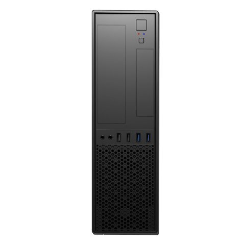 Caja Microatx Slim Unyka Slim Uk 3001 Black Posicion Horizontal O Vertical Admite Fuente Tfx Sin Fuente De Alimentacion