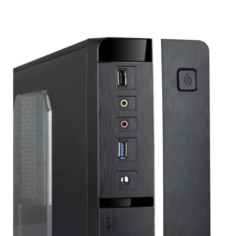 Caja Microatx Slim Tooq Tqc-3005u3 Microatx mini Itx 500w Sfx 2xusb 4 Sata 1 Molex Negra