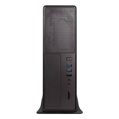 Caja Microatx Slim Unyka Matx 2010 Color Negro Diseño Compacto Formato Horizontal Y Vertical Con Fuente Sfx De 300w 85% Efici