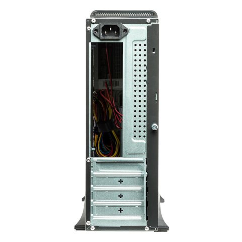 Caja Microatx Slim Unyka Matx 2010 Color Negro Diseño Compacto Formato Horizontal Y Vertical Con Fuente Sfx De 300w 85% Efici