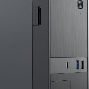 Caja Microatx Slim Coolbox T310 1x 3.5″ 1x2.5″ 1x5,25" Gpu 225max Low Profile  Fuente 300bz Negro
R Negro 2