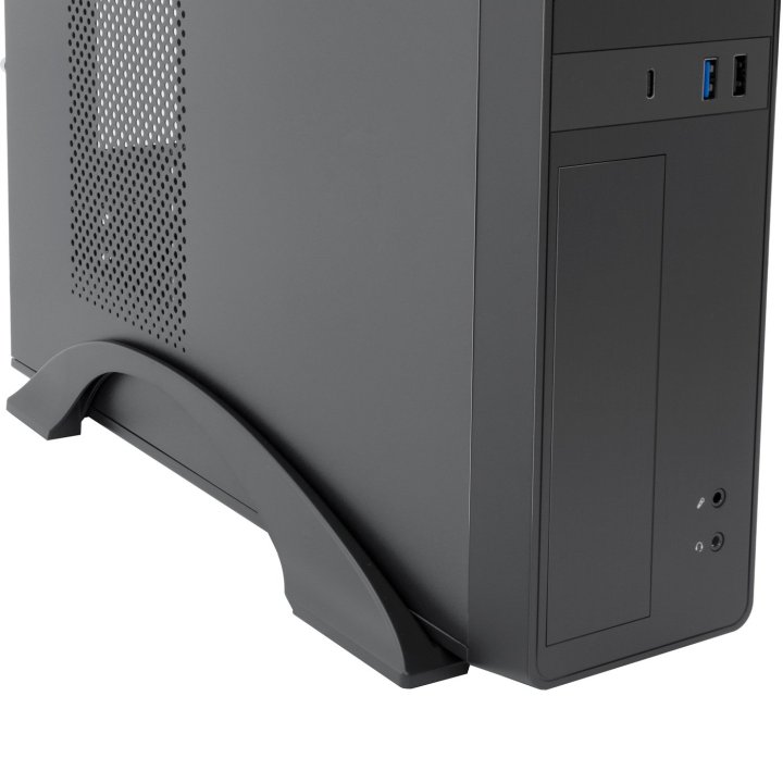 Caja Microatx Slim Coolbox T310 1x 3.5″ 1x2.5″ 1x5,25" Gpu 225max Low Profile  Fuente 300bz Negro
R Negro