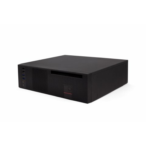 Caja Microatx Slim Coolbox T360 Black Integra Fuente Tfx 80plus Bronze Posicion Vertical Y Horizontal