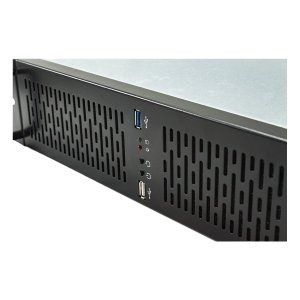 Caja Rack 19" 2u Unykach Uk2129 Rejilla Frontal Con Filtro Antipolvo Usb 2.0 Y 3.0 2