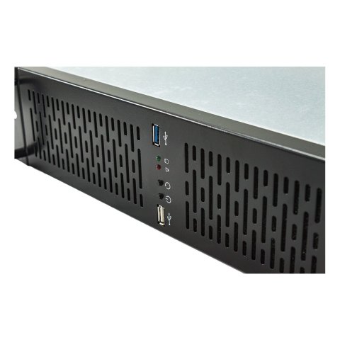 Caja Rack 19" 2u Unykach Uk2129 Rejilla Frontal Con Filtro Antipolvo Usb 2.0 Y 3.0
