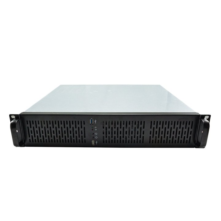 Caja Rack 19" 2u Unykach Uk2129 Rejilla Frontal Con Filtro Antipolvo Usb 2.0 Y 3.0