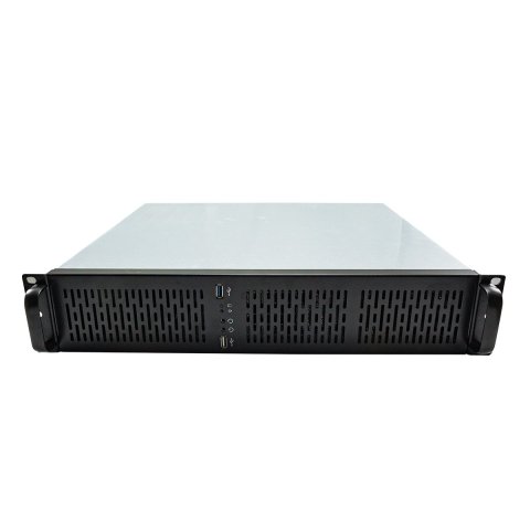 Caja Rack 19" 2u Unykach Uk2129 Rejilla Frontal Con Filtro Antipolvo Usb 2.0 Y 3.0