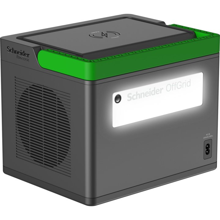Estacion De Energia Portatil Apc Pps500-gr Offgrid 500 517wh 749w Entrada Cc 2xac Usb Carga Inalambrica Lcd