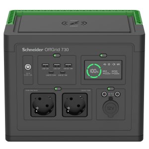 Estacion De Energia Portatil Apc Pps730-gr Offgrid 730 738wh 995w Entrada Cc 2xac Usb Carga Inalambrica Lcd