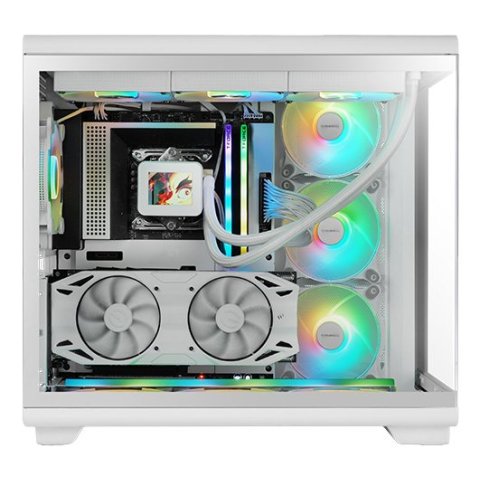 Caja Atx Semitorre Gaming Mars Gaming Mcrev Cristal Templado Gpu 420mm 1x3.5 2x2.5 Blanco