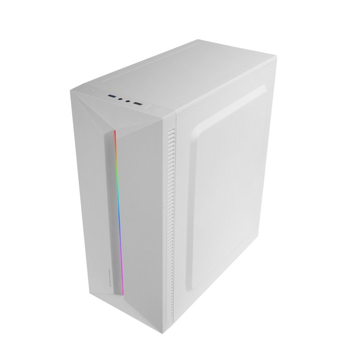 Caja Atx Semitorre Gaming Mars Gaming Mcblaze Cristal Templado Gpu 300mm 1x3.5 3x2.5 Blanco