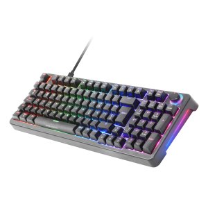 Teclado Mars Gaming Mkprobes Mecanico Rgb Snk Azul Rueda De Control Color Negro 2