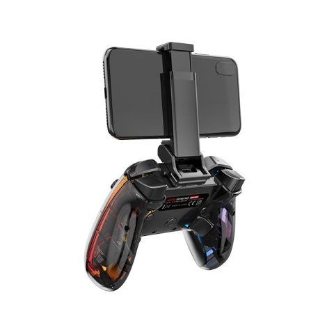 Gamepad Bluetooth Mars Gaming Mgp-bt2 Bt5.0 Conexion Usb-c Multiplataforma Giroscopico 10 Botones Rgb Neon Vibración Haptica 