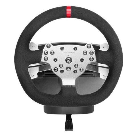 Volante Mars Gaming Mwhrsx Force Feedback Motor Dual Pedales Y Palanca Multiplataforma