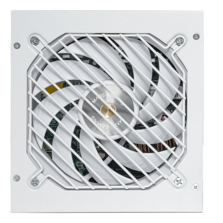 Fuente De Alimentacion Mars Gaming 1000w Modular Atx 3.1 80+ Gold 140mm Silent Blanco