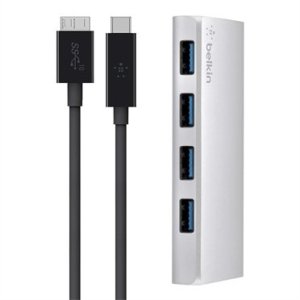 Hub Usb-c Belkin F4u088vf A 4xusb-a 3.0 5gps 900ma Por Puerto Plata