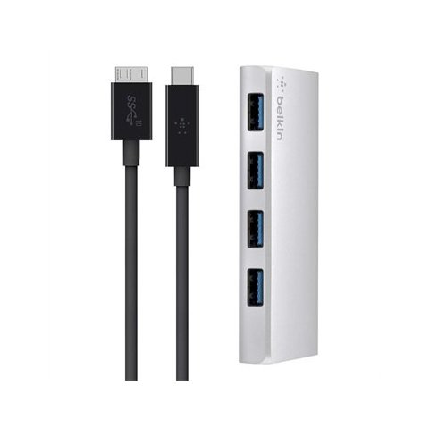 Hub Usb-c Belkin F4u088vf A 4xusb-a 3.0 5gps 900ma Por Puerto Plata