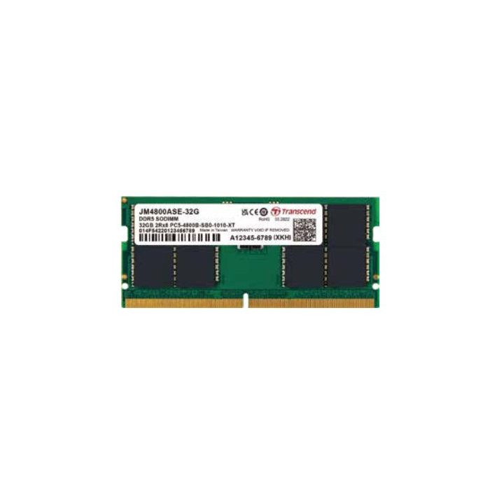 Sodimm Ddr5 32gb 4800mhz Transcend 1.1v Cl40 2rx8 Jm4800ase-32g
