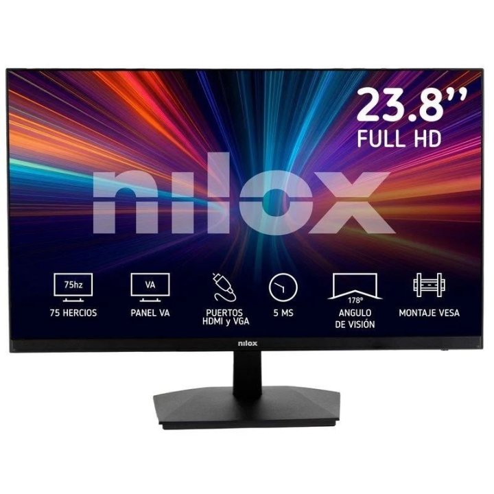 Monitor 24" Dp Hdmi Nilox Nxmm24fhd112 Ips Fhd 100hz 1ms 250cd/m² Altavoces 