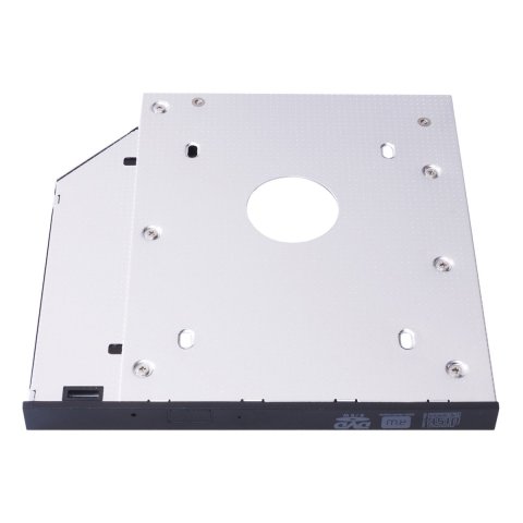 Adaptador   Caddy Hdd 2.5" Sata Ssd odd Unykach Para Posicionar En Bahía De Portatil 9mm Frontal Negro