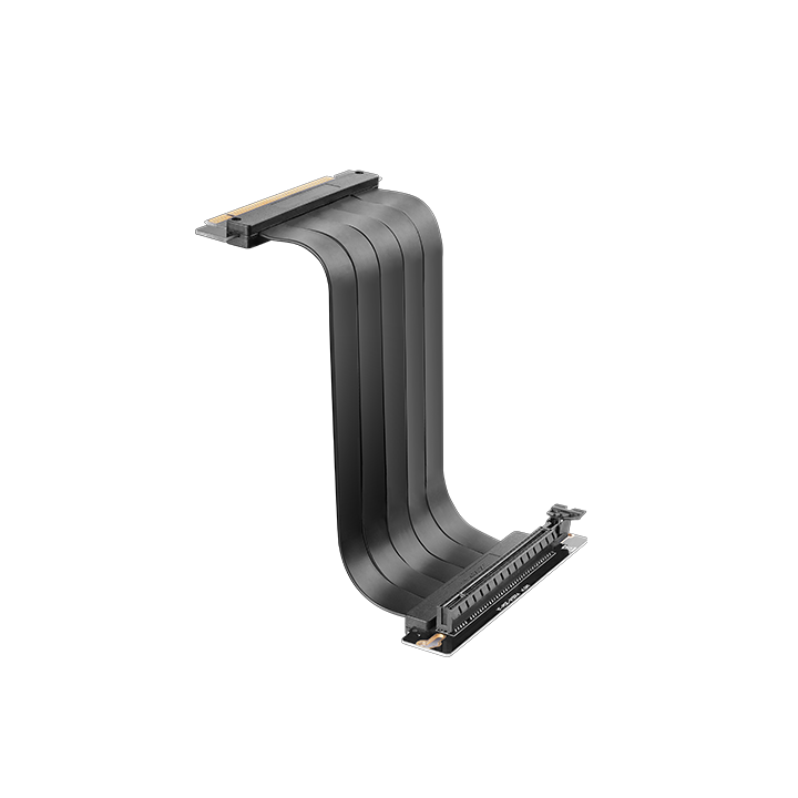 Cable Riser Pcie 4.0 Mars Gaming Mcapcie40  X16 Flexible Negro Conector 90º