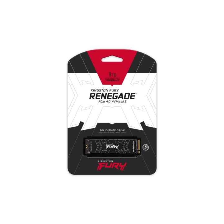 Disco M.2 Nvme 1tb Kingston Fury Renegade Sfyrs 1000g Pcie 4.0 X4 Read 7300mbps Write 6000mbps