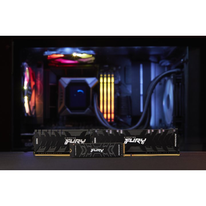 Disco M.2 Nvme 1tb Kingston Fury Renegade Sfyrs 1000g Pcie 4.0 X4 Read 7300mbps Write 6000mbps