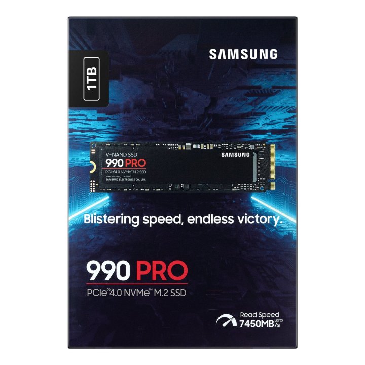 Disco M.2 Nvme 1tb Samsung 990pro Mz-v9p1t0bw  Pcie 4.0 Read 7450mbps Write 6900mbps