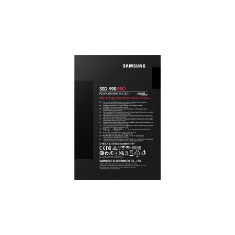 Disco M.2 Nvme 2tb Samsung 990pro Mz-v9p2t0bw  Pcie 4.0 Read 7450mbps Write 6900mbps
 