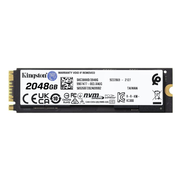 Disco M.2 Nvme 2tb Kingston Skc3000d 2048g Pcie 4.0 X4 Read 7000mbps Write 7000mbps 