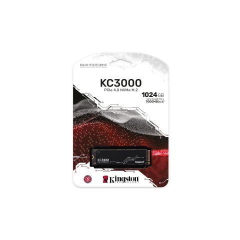 Disco M.2 Nvme 1tb Kingston Skc3000s 1024g Pcie 4.0 X4 Read 7000mbps Write 6000mbps