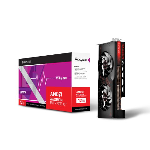 Vga Sapphire Pulse Radeon Rx 7700 Xt 12gb Gddr6 2xdp 2xhdmi Cuda 3456 192bit Dual Fan