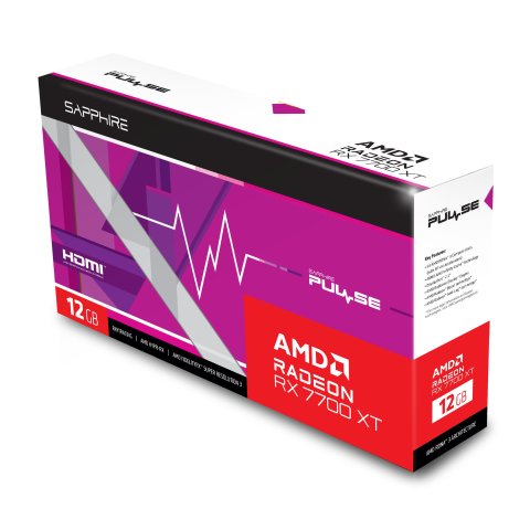 Vga Sapphire Pulse Radeon Rx 7700 Xt 12gb Gddr6 2xdp 2xhdmi Cuda 3456 192bit Dual Fan