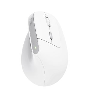 Mouse Trust Wireless Ergo Bayo Ii Rf 2.4 Ghz Dpi Ajustable 800-2400ppp 6 Botones Carga Usb-c Blanco
 2